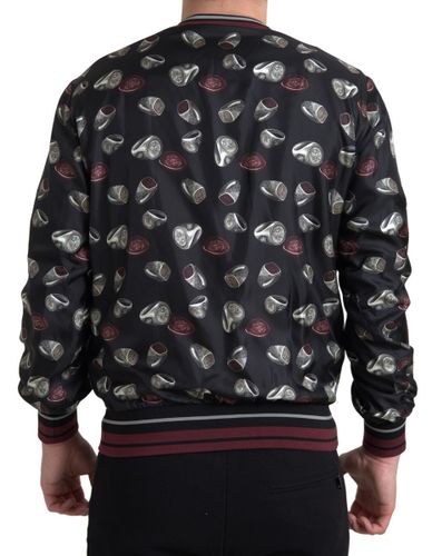 Ring Print Silk Crewneck Men's Sweater - Dolce & Gabbana - Modalova