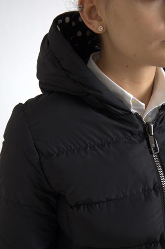 Polyester Hooded Reversible Women's Jacket - Dolce & Gabbana - Modalova