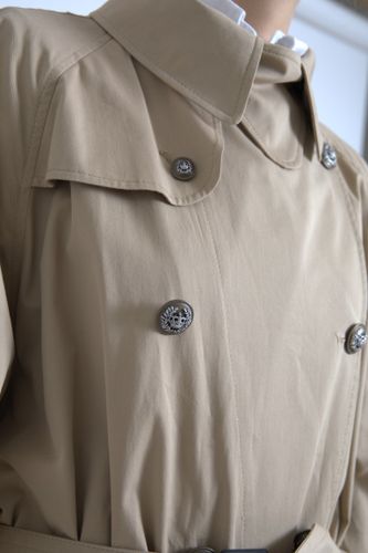 Khaki Double Breasted Trench Coat Women's Jacket - Dolce & Gabbana - Modalova