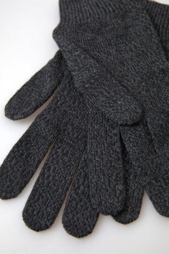 Virgin Wool Knit Hands Mitten Men Men's Gloves - Dolce & Gabbana - Modalova