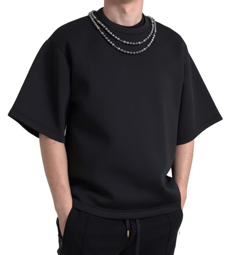 Necklace Embellished Polyester Men's T-shirt - Dolce & Gabbana - Modalova