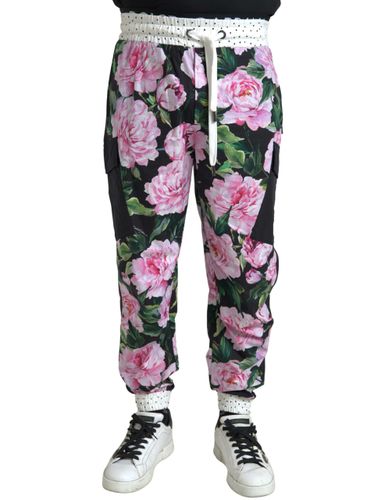 Peony Joggers Cotton Men Men's Pants - Dolce & Gabbana - Modalova