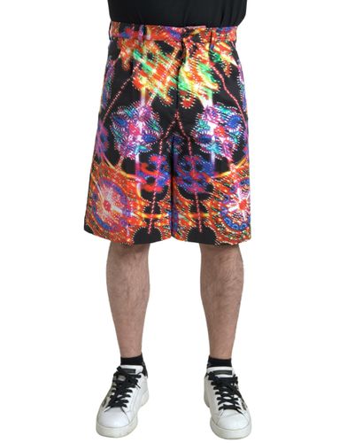 Printed Cotton Men Bermuda Men's Shorts - Dolce & Gabbana - Modalova