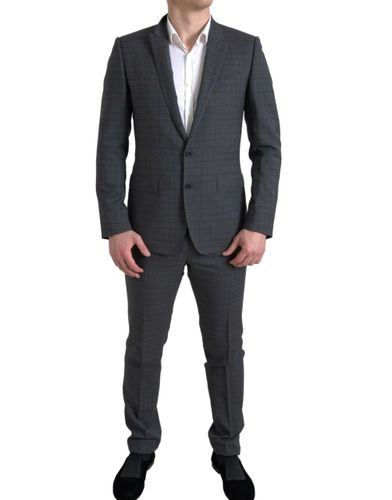 Gray 2 Piece Single Breasted MARTINI Men's Suit - Dolce & Gabbana - Modalova