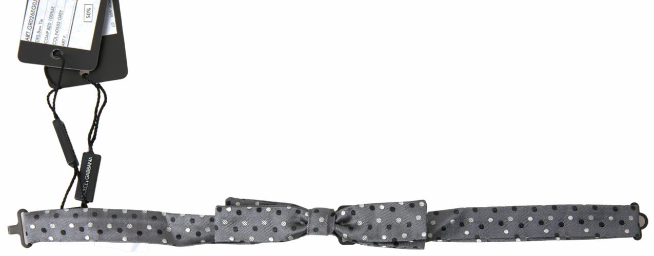 Polka Dot Silk Adjustable Men Neck Papillon Bow Men's Tie - Dolce & Gabbana - Modalova