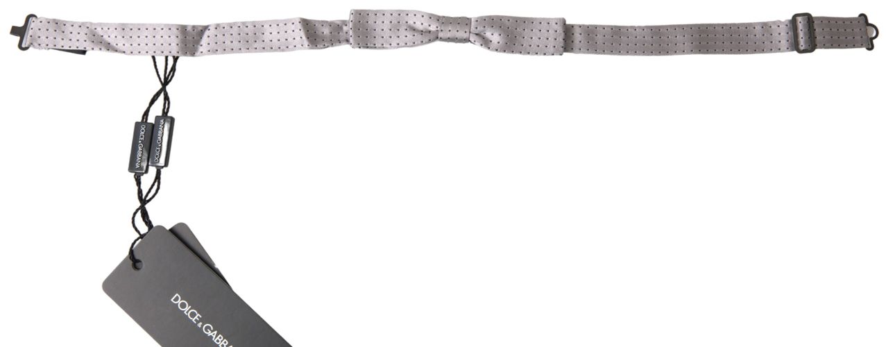 Dotted Silk Adjustable Men Neck Papillon Bow Men's Tie - Dolce & Gabbana - Modalova