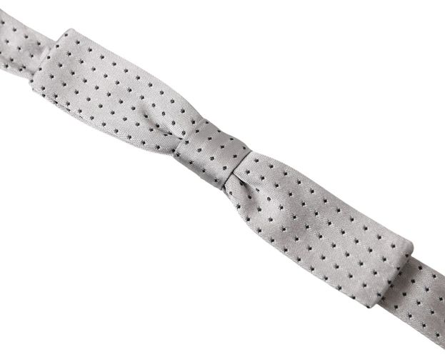 Dotted Silk Adjustable Men Neck Papillon Bow Men's Tie - Dolce & Gabbana - Modalova
