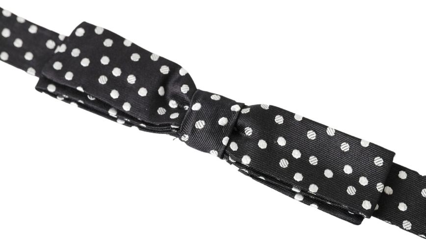 Polka Dot Silk Adjustable Men Neck Papillon Bow Men's Tie - Dolce & Gabbana - Modalova