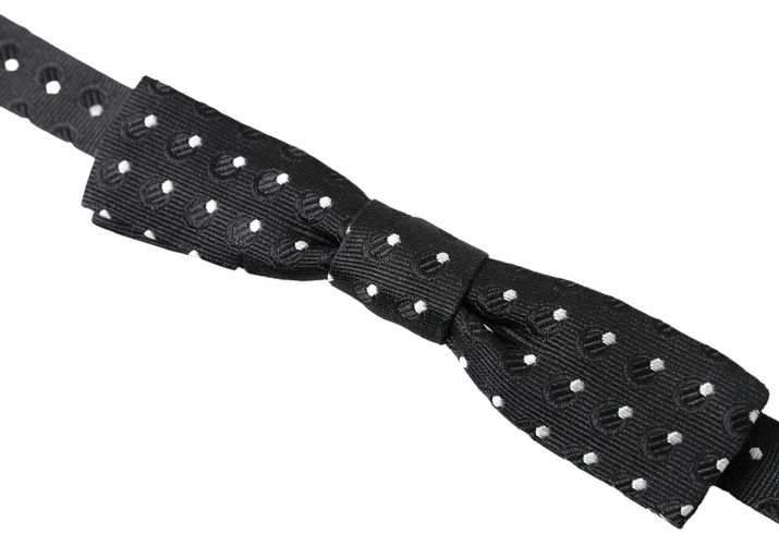 Polka Dot Silk Adjustable Men Neck Papillon Bow Men's Tie - Dolce & Gabbana - Modalova
