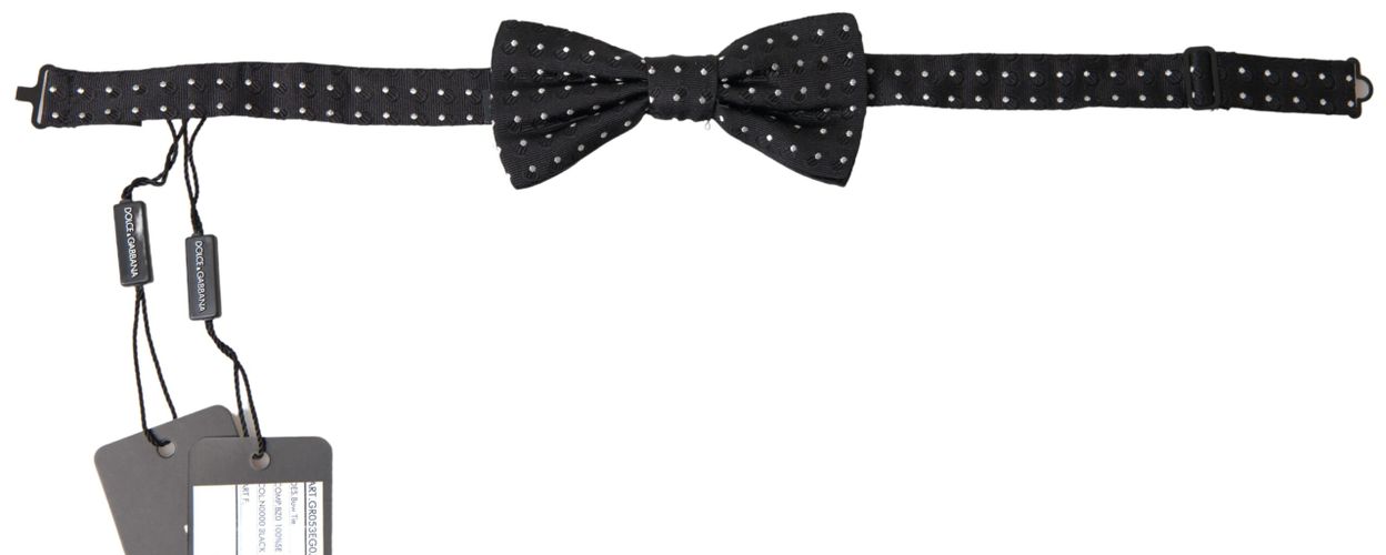 Polka Dot Silk Adjustable Men Neck Papillon Bow Men's Tie - Dolce & Gabbana - Modalova