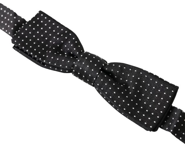 Polka Dot Silk Adjustable Men Neck Papillon Bow Men's Tie - Dolce & Gabbana - Modalova