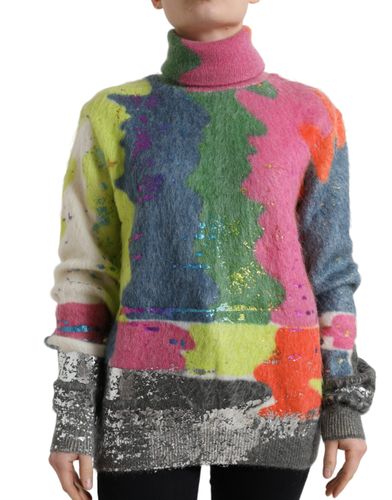 Mohair Turtleneck Pullover Women's Sweater - Dolce & Gabbana - Modalova