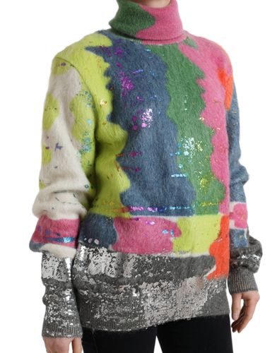 Mohair Turtleneck Pullover Women's Sweater - Dolce & Gabbana - Modalova