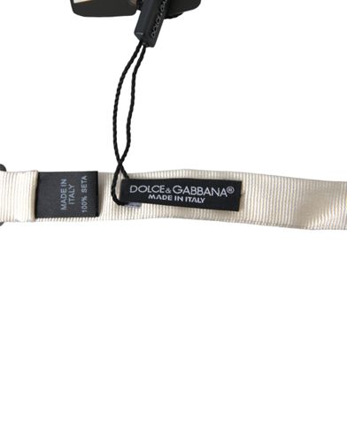 Silk Slim Adjustable Neck Papillon Bow Men's Tie - Dolce & Gabbana - Modalova