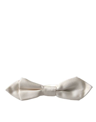 Silk Slim Adjustable Neck Papillon Bow Men's Tie - Dolce & Gabbana - Modalova