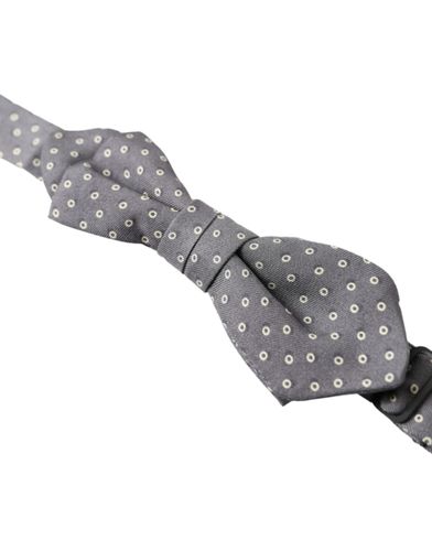 Polka Dots Silk Adjustable Neck Papillon Bow Men's Tie - Dolce & Gabbana - Modalova