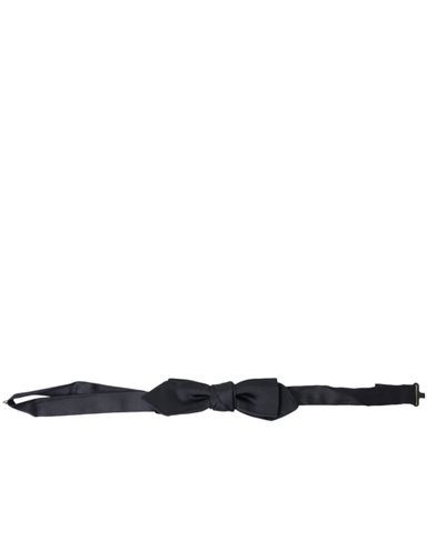 Dark Silk Satin Adjustable Neck Men Papillon Bow Men's Tie - Dolce & Gabbana - Modalova