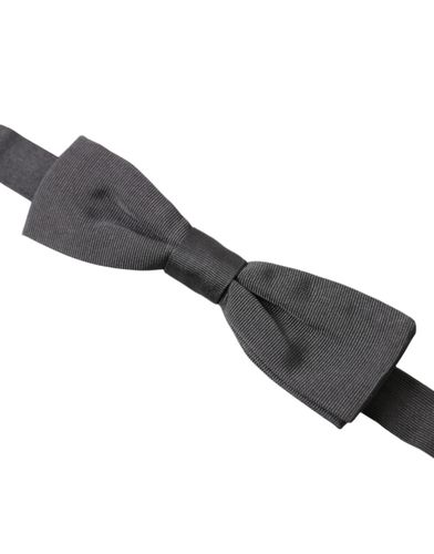 Silk Adjustable Neck Men Papillon Bow Men's Tie - Dolce & Gabbana - Modalova