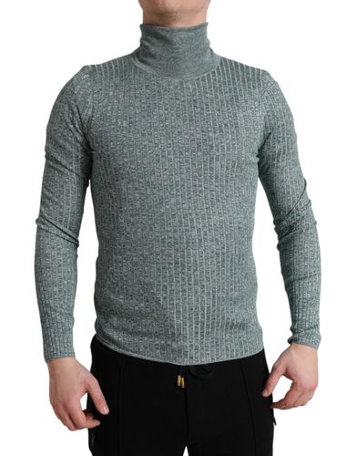 Polyester Turtleneck Pullover Men's Sweater - Dolce & Gabbana - Modalova