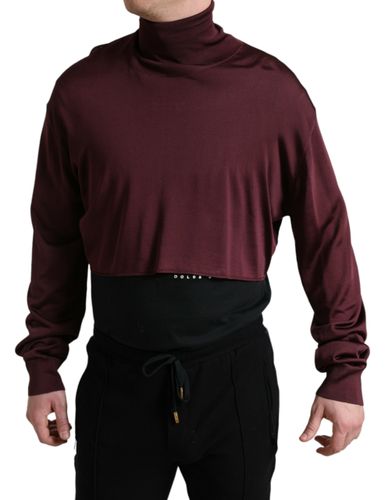 Viscose Turtleneck Pullover Men's Sweater - Dolce & Gabbana - Modalova