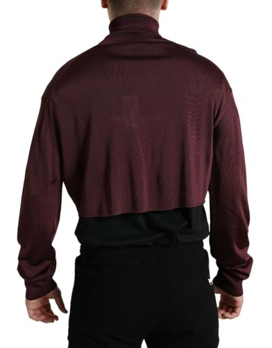 Viscose Turtleneck Pullover Men's Sweater - Dolce & Gabbana - Modalova