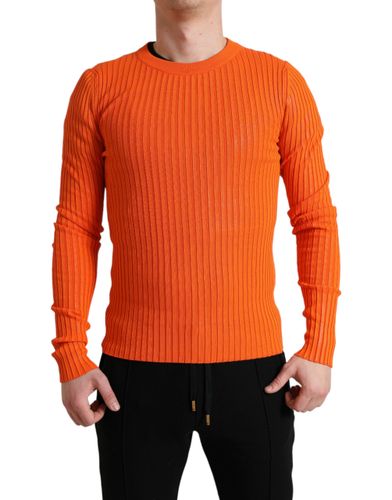 Knitted Crewneck Men Pullover Men's Sweater - Dolce & Gabbana - Modalova