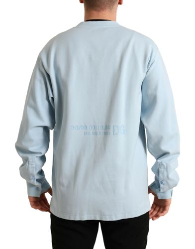 Cotton Buttoned Pullover Men's Sweater - Dolce & Gabbana - Modalova
