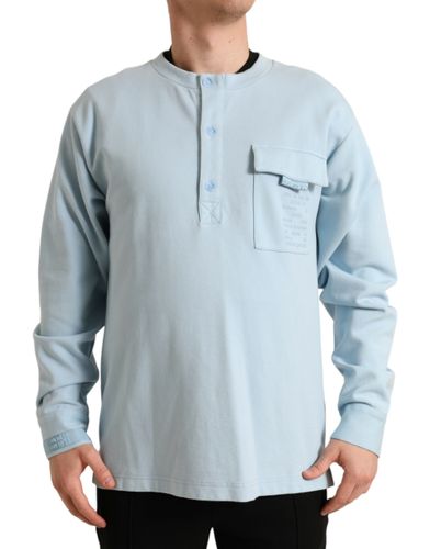 Cotton Buttoned Pullover Men's Sweater - Dolce & Gabbana - Modalova