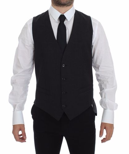Slim Fit Button Front Dress Formal Men's Vest - Dolce & Gabbana - Modalova