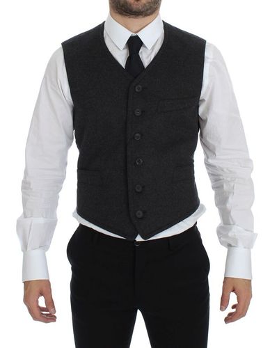 Wool Blend Vest Gilet Men's Weste - Dolce & Gabbana - Modalova
