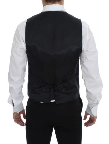 Striped Wool Single Breasted Men's Vest - Dolce & Gabbana - Modalova