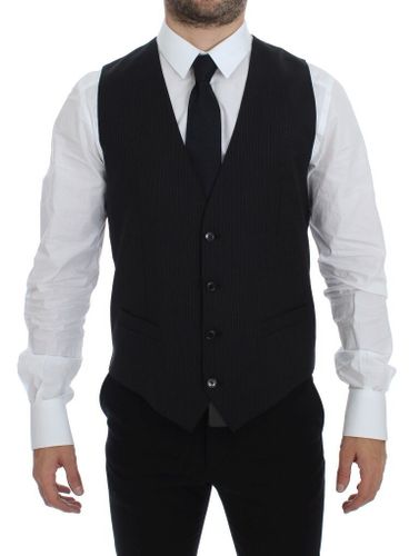 Striped Wool Single Breasted Men's Vest - Dolce & Gabbana - Modalova