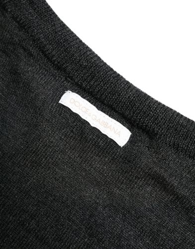 Wool Round Neck Pullover Men's Sweater - Dolce & Gabbana - Modalova