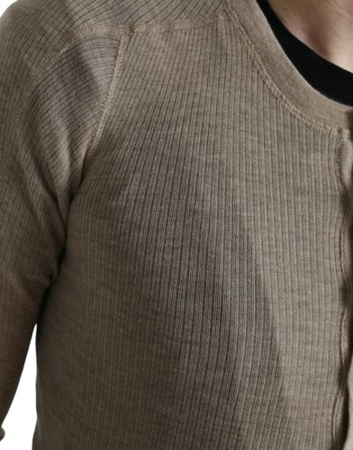 Henley Pullover Cashmere Men's Sweater - Dolce & Gabbana - Modalova