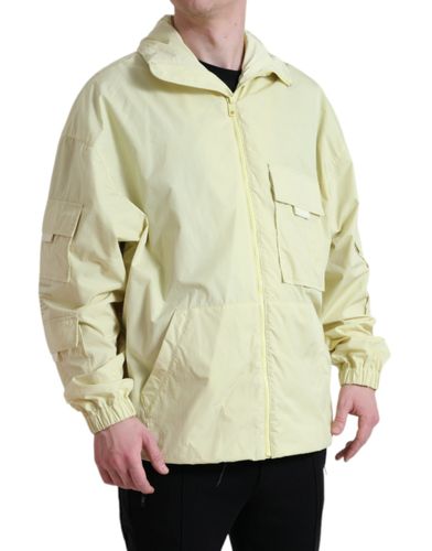 Nylon Collared Full Zip Parka Men's Jacket - Dolce & Gabbana - Modalova