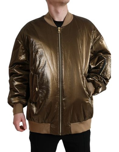 Nylon Full Zip Men Bomber Men's Jacket - Dolce & Gabbana - Modalova