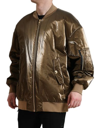 Nylon Full Zip Men Bomber Men's Jacket - Dolce & Gabbana - Modalova