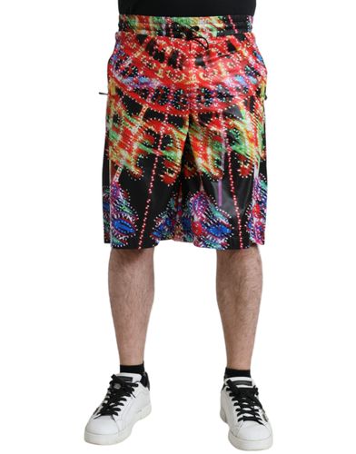 Luminarie Print Men Bermuda Men's Shorts - Dolce & Gabbana - Modalova