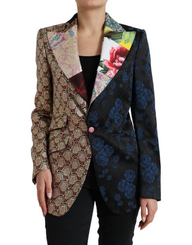 Floral Patchwork Jacquard Women's Jacket - Dolce & Gabbana - Modalova