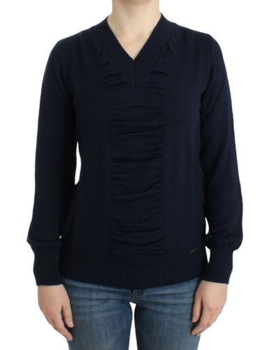 Dark V-neck wool Women's sweater - Costume National - Modalova