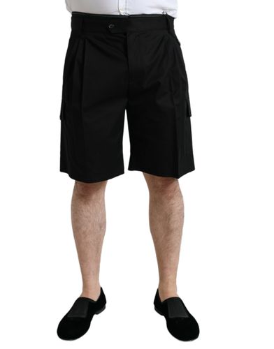 Cotton Stretch Cargo Bermuda Men's Shorts - Dolce & Gabbana - Modalova