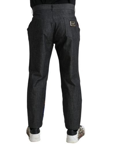 Tiger Cotton Loose Denim Men's Jeans - Dolce & Gabbana - Modalova