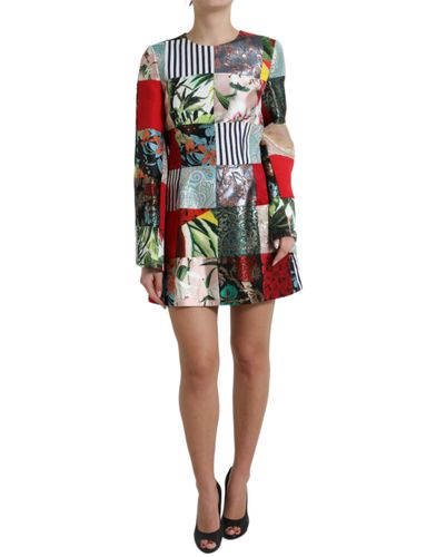 Floral Patchwork Shift Mini Women's Dress - Dolce & Gabbana - Modalova