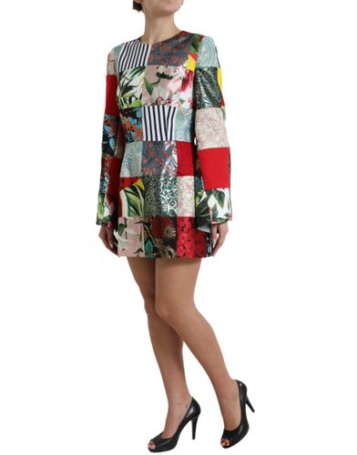 Floral Patchwork Shift Mini Women's Dress - Dolce & Gabbana - Modalova
