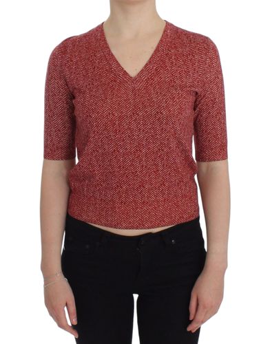 Wool Tweed Short Sleeve Sweater Women's Pullover - Dolce & Gabbana - Modalova