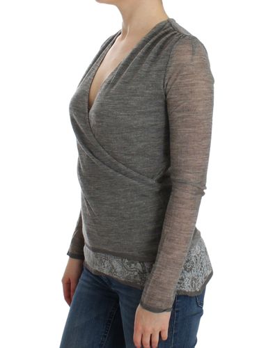 Wool Blend Stretch Long Sleeve Women's Sweater - Ermanno Scervino - Modalova