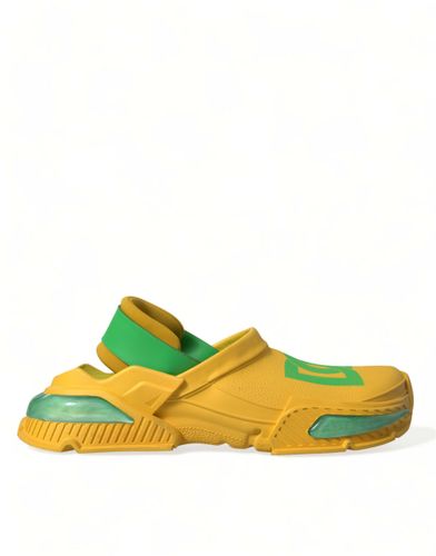 Green Rubber Clogs Men Slippers Men Men's Shoes - Dolce & Gabbana - Modalova