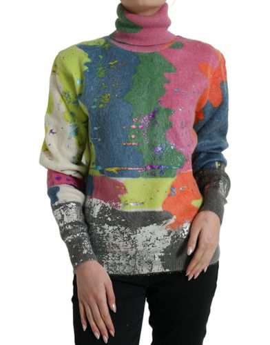Mohair Turtleneck Pullover Women's Sweater - Dolce & Gabbana - Modalova