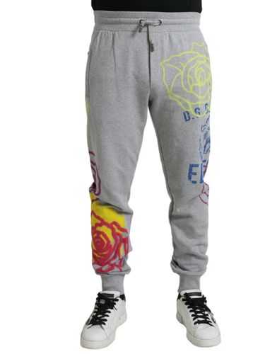 Cotton Graffiti SweatMen's Jogger Men's Pants - Dolce & Gabbana - Modalova