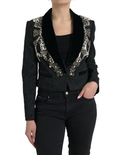 Crystal Embellished Overcoat Women's Jacket - Dolce & Gabbana - Modalova